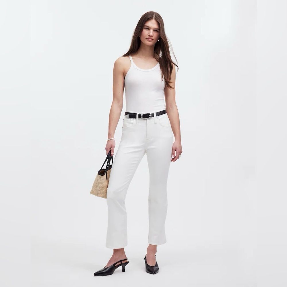 Madewell White Ankle & Cropped Jeans